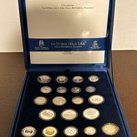 Cofanetto collezione storia della lira in argento