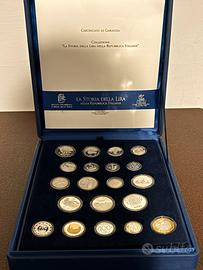Cofanetto collezione storia della lira in argento