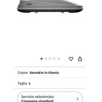 Portapacchi thule xxl 215 cm usato due volte