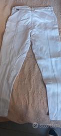 pantalone equitazione bianco