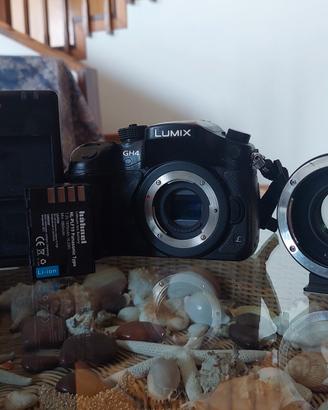 Lumix Gh4 + Speedbooster EF-M4/3+Adattatore C/Y-EF