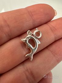 Charm delfino in argento 925
