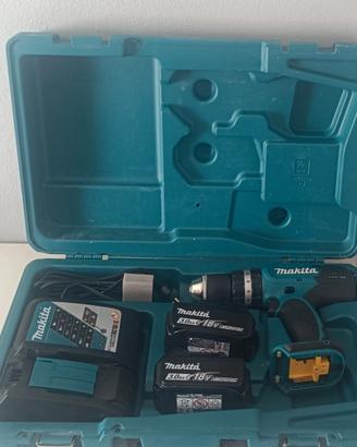 Makita DHP453  18V - 2 Batterie 3.0Ah Originali +