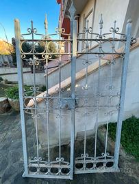 Inferriata e cancelletto in ferro battuto