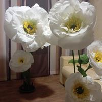 Fiori giganti per allestimenti negozi ed eventi