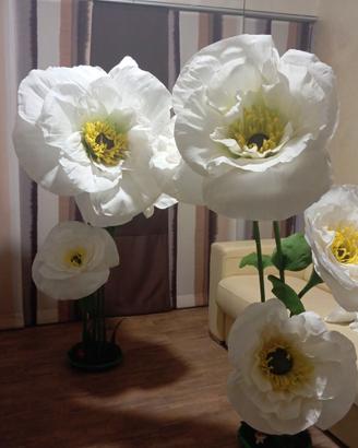 Fiori giganti per allestimenti negozi ed eventi