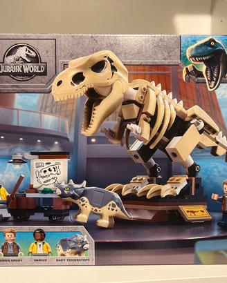 Lego 76940 Jurassic World T-rex fossil MAI APERTO