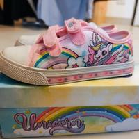 Scarpe bambina 32 unicorno - si illuminano