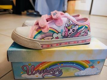 Scarpe bambina 32 unicorno - si illuminano