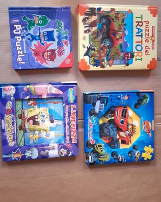 Libri Puzzle nuovi Spongebob Superpigiamini Blaze