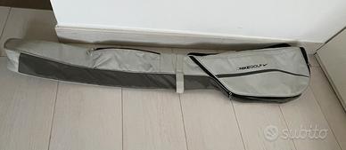 Nike light gray club case golf carry bag