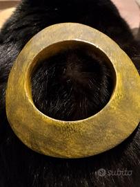 bracciale etnico artigianale in legno 