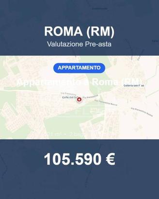 Immobile in asta di 121 m² con box auto a Roma