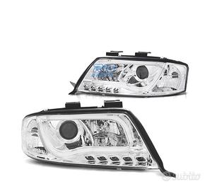 FARI AUDI A6 4B 01-04 LUCE DIURNA A TUBO FONDO CRO