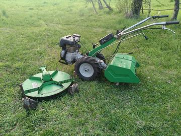 Motocoltivatore + piatto tagliaerba