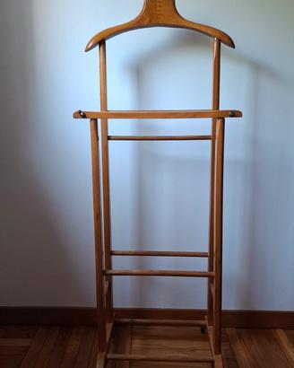 Omino Servomuto da Camera in Legno con Ruote