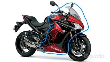 carene anteriori Suzuki GSX-S 1000 F nero rosso