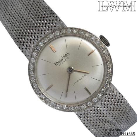 WONDER WATCH Lady jewel watch white gold 18KT, usato usato  Rimini