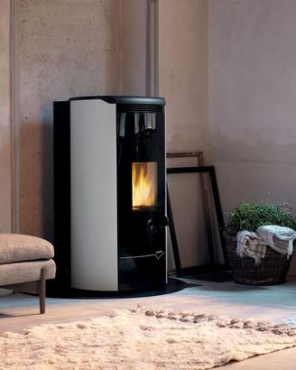 STUFA A PELLET ECOFIRE JACKIE IDRO 26 ACS BIANCA