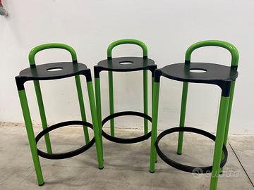Kartell by Anna Castelli Ferrieri Set 3 sgabelli