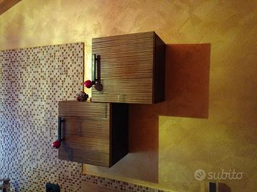 Mobile a pensile cubo in bambù