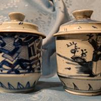 Coppia antiche jars Cinesi cm 12,5