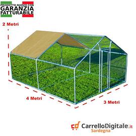 Recinto per Polli 3x4 m x h 2 m – 12 mq – beige