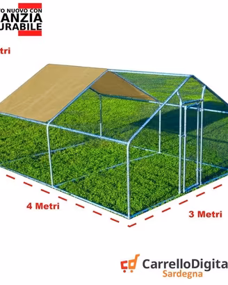 Recinto per Polli 3x4 m x h 2 m – 12 mq – beige