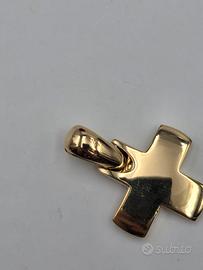 CIONDOLO POMELLATO ORO CROCE