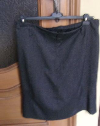 Gonna invernale lana antracite tg 48