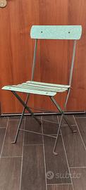 sedia pieghevole anni 50/60 