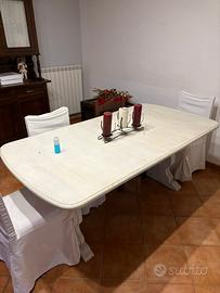 Tavolo rustico legno cm 185