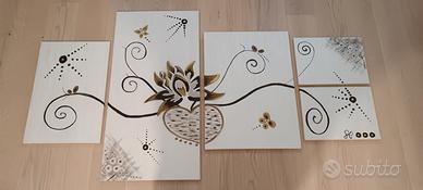 Quadro componibile olio su tela