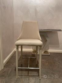 Sgabello in pelle