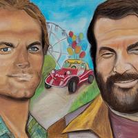 Quadro Bud Spencer e Terence Hill 