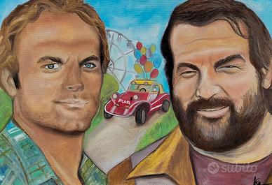 Quadro Bud Spencer e Terence Hill 