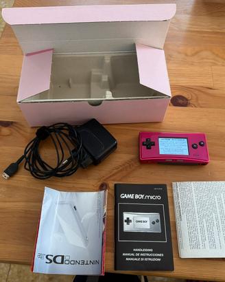 Gameboy Micro Rosa con scatola