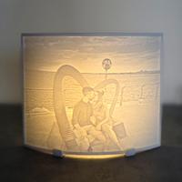 Litofania con foto personalizzata stampa in 3D