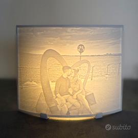 Litofania con foto personalizzata stampa in 3D