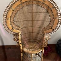 Poltrona in vimini vintage