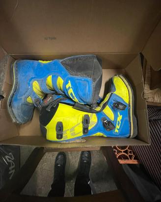 STIVALI TCX X BLAST BLU E GIALLI TAGLIA 41