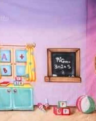 Fondale fotografico cameretta