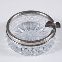 Portacenere Cristallo Italia Anni ’50 Silver