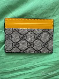 Portacarte Gucci GG Supreme Canvas e Pelle