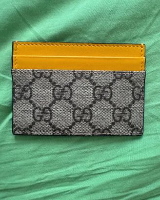 Portacarte Gucci GG Supreme Canvas e Pelle