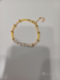 braccialetto hardware smile giallo 