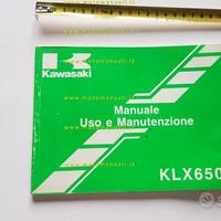 Kawasaki KLX 650 R Enduro 1992 manuale uso epoca