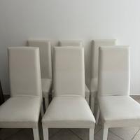 Sedie bianche moderne salotto