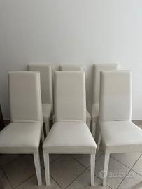 Sedie bianche moderne salotto