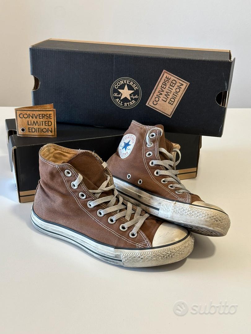 Converse basse marroni best sale